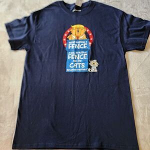 Furtile Ground NWT Navy Blue Tshirt With Cat Graphics Size Medium